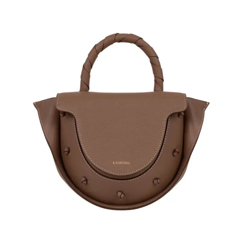 Bolso Boadicea Asa Chocolate grano Natural